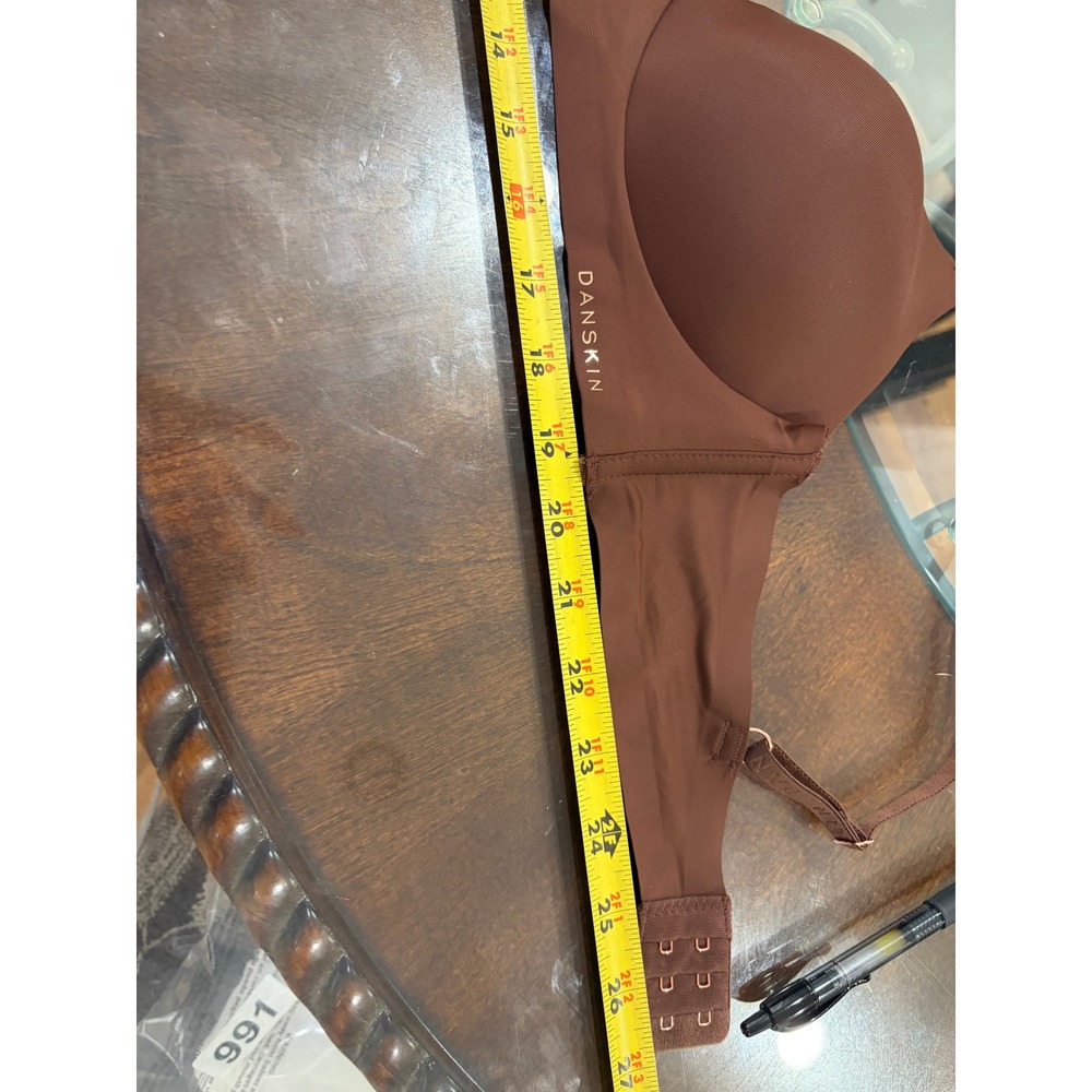 Danskin Intimates Womens 2 Pack Wireless Bra 36B Gray Brown 3930-28 Seamless - Picture 6 of 9